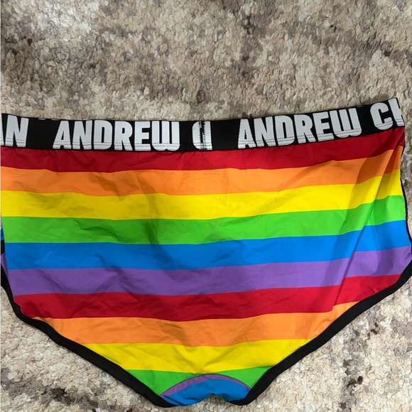 Andrew Christian Pastel Stripe Briefs - Picture 2 of 3